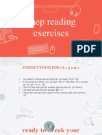 Reading Exercises