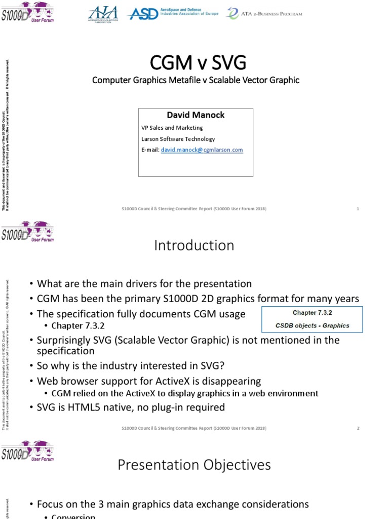 CGM V SVG Computer Graphics Metafile V Scalable Vector Graphic PDF Html5 Computing