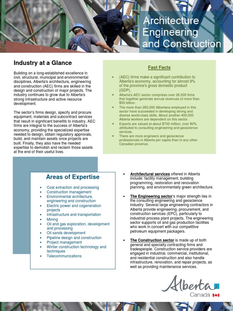 Alberta AEC Sector Overview and Insights | PDF | Infrastructure ...