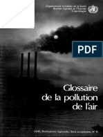 Glossaire de Pollution de L'air