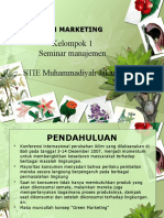 Green Marketing Kel 1 Seminar Manajemen