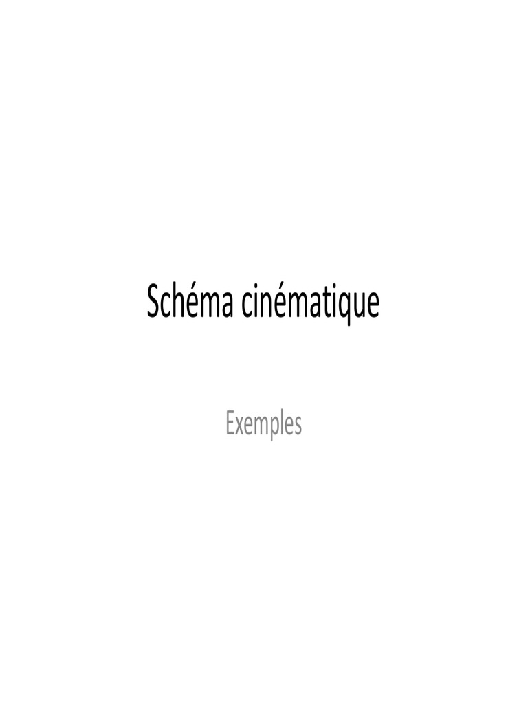21 Le Schéma Cinématique Minimale Descargar gratis PDF Cinématique Ingénierie mécanique