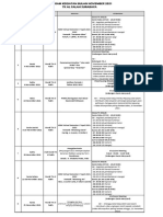 Agenda Bulan November TK Al Falah Surabaya 2021-2022