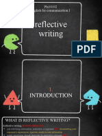 w5 Reflective Writing
