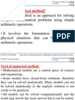 Introduction-Numerical Methods