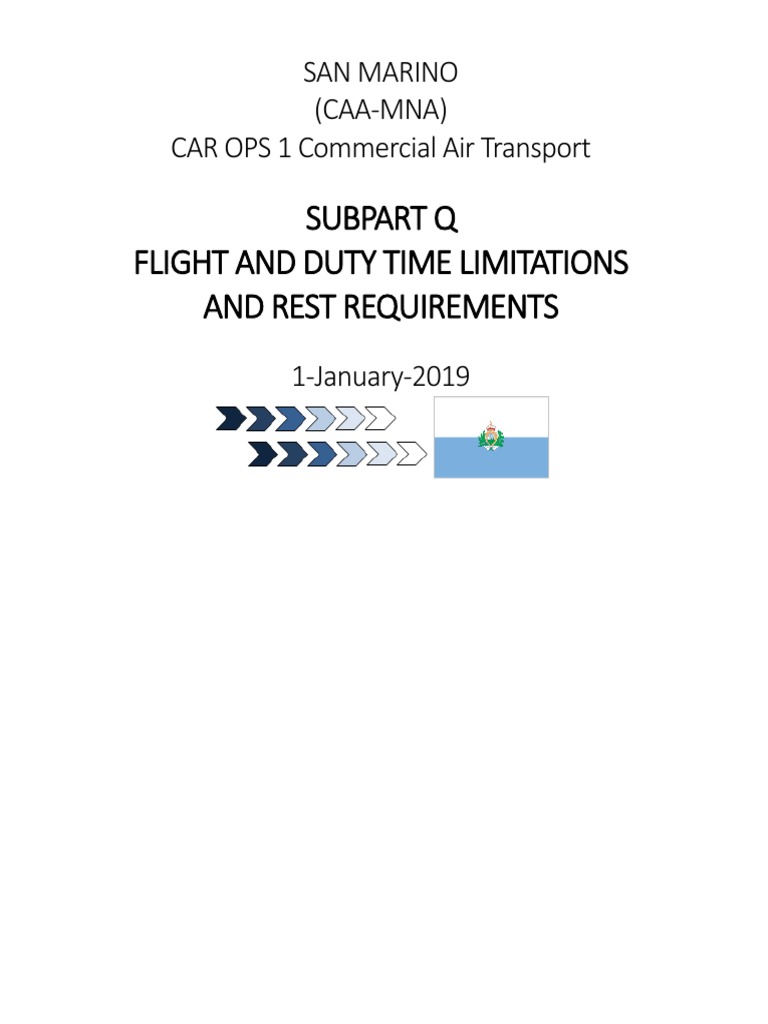 Flight Duty Time Regulations in San Marino | PDF | Risk Assessment | Risk
