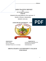 Summer Training Report: Gurugram University, Gurugram