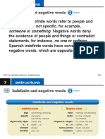 Indefinite & Negative Words