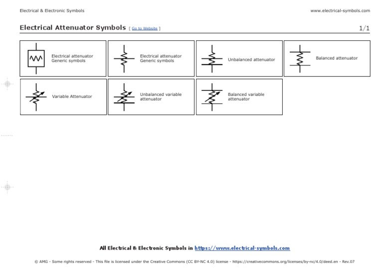 Electrical Attenuator Symbols PDF