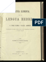 1903 Gramatica Elemental Lengua Hebrea