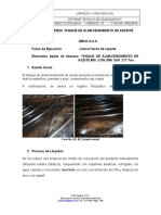 Informe de Limpieza Tanques de Almacenamiento de Aceite #08 2021