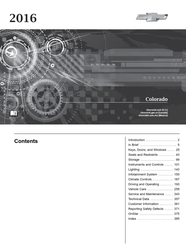 2016 CHEVY COLORADO SERVICE MANUAL FREE DOWNLOAD intelligence overview
