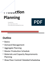 Production Planning: Compiled by