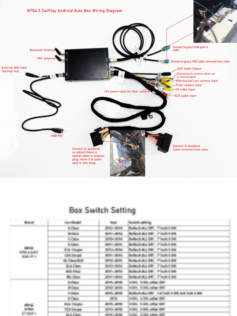 Benz NTG4.5 4.7 Box Installation Instruction | PDF | Ios | Android ...