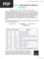 Introduction To Binary