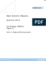 June 2014 (IAL) MS - Unit 4 Edexcel Biology A-Level