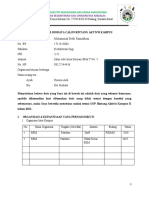 Formulir Biodata Calon Bak Bem KM FKG Unand