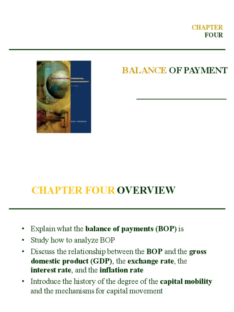Chapter 4 - Balance of Payment | PDF | Balance Of Payments | Exchange Rate