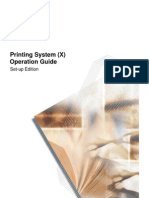 Printing System (X) Operation Guide: Set-Up Edition