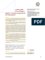 Relación entre los puntos gatillo miofasciales activos en el trapecio superior y la postura inadecuada de los fisioterapeutas