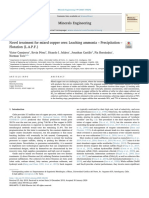 Novel Treatment For Mixed Copper Ores Leaching Ammonia Precipitation