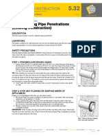 Waterproofing Pipe Penetrations (Existing Construction) : Application Instruction