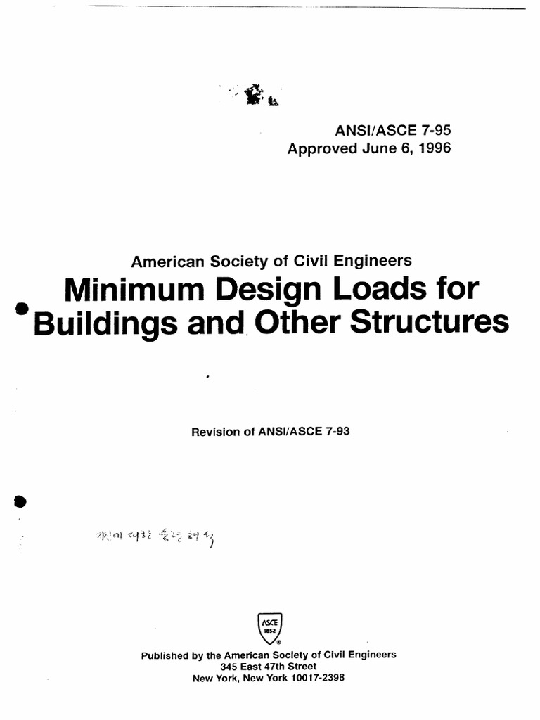 (Add) ANSI - ASCE7-95 (1996) - Minimum Design Loads For Building A | PDF