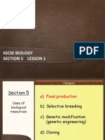 IGCSE Biology Section 5 Lesson 1