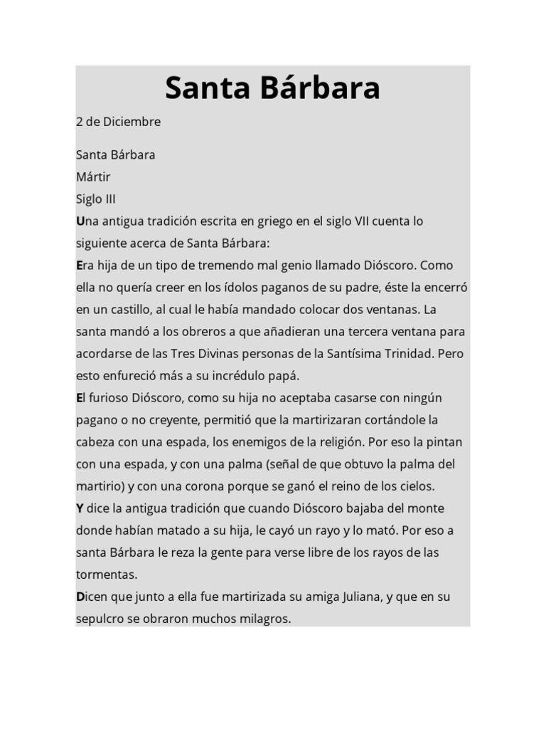 Santa Barbara | PDF