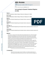 Deep Reinforcement Learning For DTR