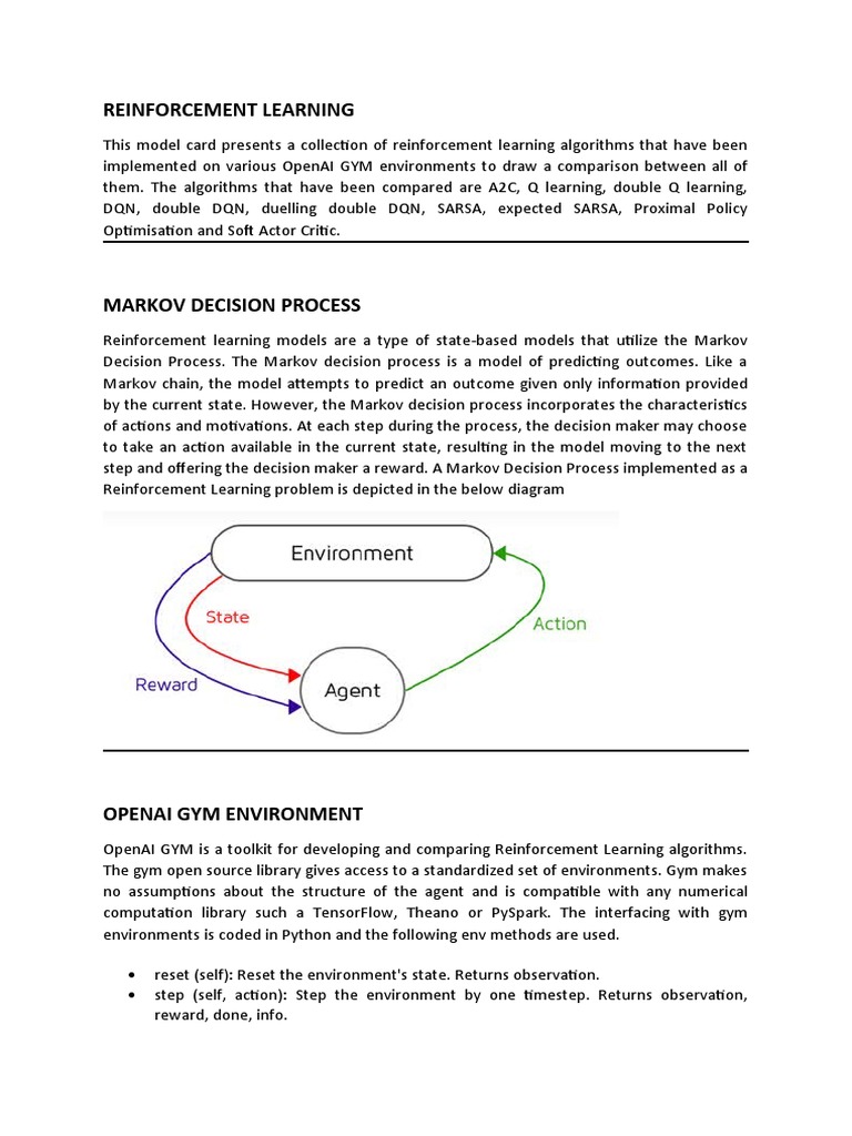 Reinforcement Learning | PDF