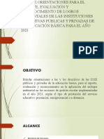 Guía de Orientaciones para El Reporte, Evaluación 2