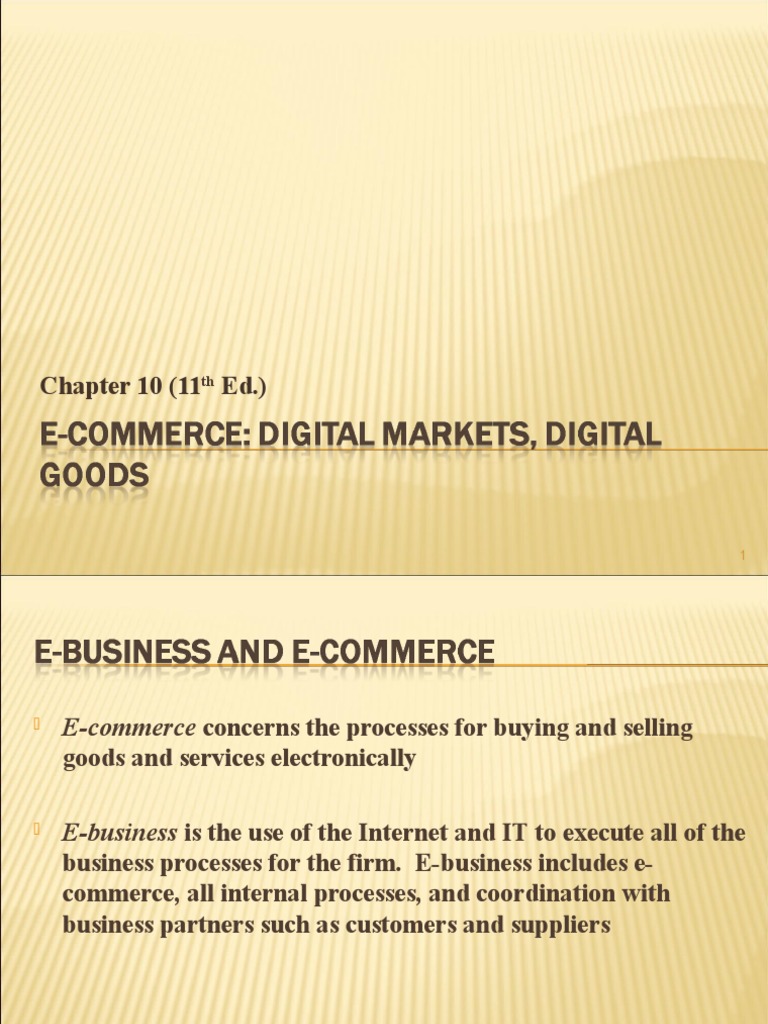 Chapter 10 (11 Ed.) | PDF | Electronic Data Interchange | Sales