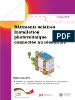 Fiche 04 Bâtiments Solaires Installation Photovoltaïque Connectée Au Réseau BT