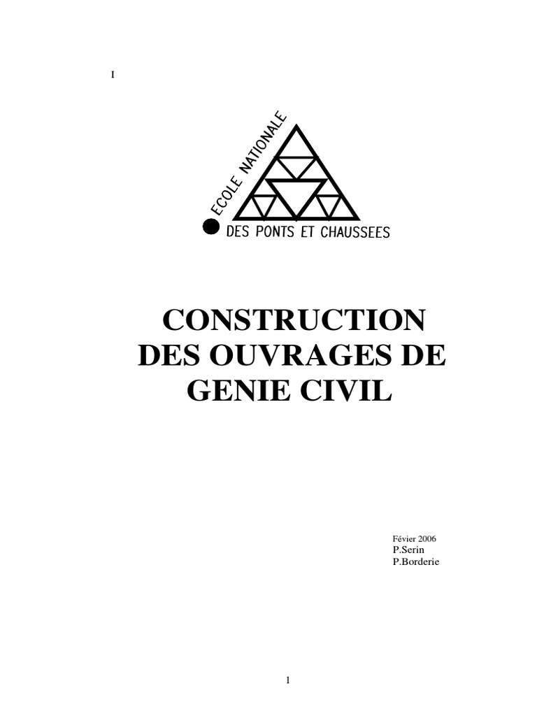 Construction des Ouvrages de Génie Civil | PDF | Pont | Ciment