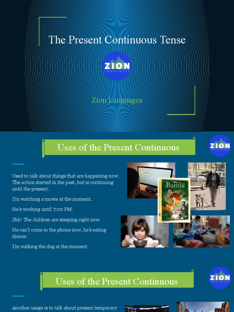 Understanding Present Continuous Tense | PDF | Syllable | Verb