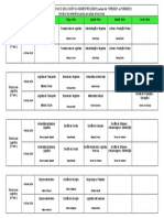 Horários Curso Técnico Logística 2020/1