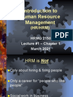 HRMG Lecture 1 - Introduction