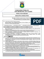 Concurso público para Analista Legislativo na Câmara Municipal de Cuiabá