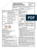 Safety Data Sheet Sodium Hypochlorite: I. Product and Company Identification