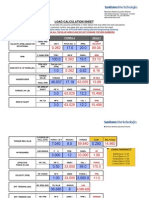 Load Calculation Sheet: (All Calculations Have Been Taken From The CYCLO® 6000 Catalog (General Engineering Section) )