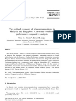 The Political Economy of Telecommunications in Malaysia and Singapore - A Structure Conduct Performance Comparative Analysis