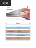 Paper 6: Management Information System Module 11: Business Process Reengineering & Reverse Engineering