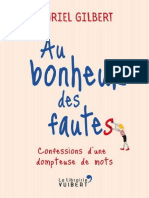 Au Bonheur Des Fautes by Muriel Gilbert [Gilbert, Muriel]