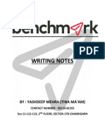 Writing Notes 2020 - Benchmark