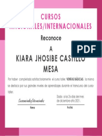 Certificado de ventas  kiara 