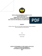 Pengaruh Pemberian Penguatan(Reinforcement) Terhadap Hasil Belajar Ipa