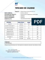 Certificado de Calidad - Dipower Premium Sae 15W-40 Ci-4