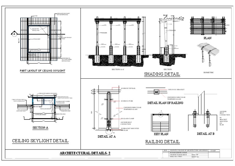 ARCHITECTURAL DETAILS 2.1-Model | PDF | Roof | Column