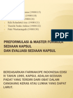 Preformulasi & Master Formula Sediaan Kapsul Kel.3